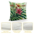 WERPE Floral Throw Pillow Cushion Cover, Wild Tropical Orchid Flower