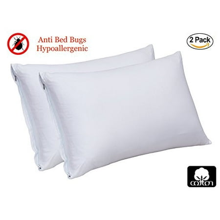 2 Pack: GoodGram 180 Thread Count Anti Bed Bug/Dust Mite Standard Pillow