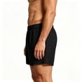 thumbnail image 5 of VBTAPA Men's Plaid Pajama Shorts Baggy Casual Boxers Shorts Daily Pj Sleep Bottoms Comfy Homewear Boxers Black XL, 5 of 7