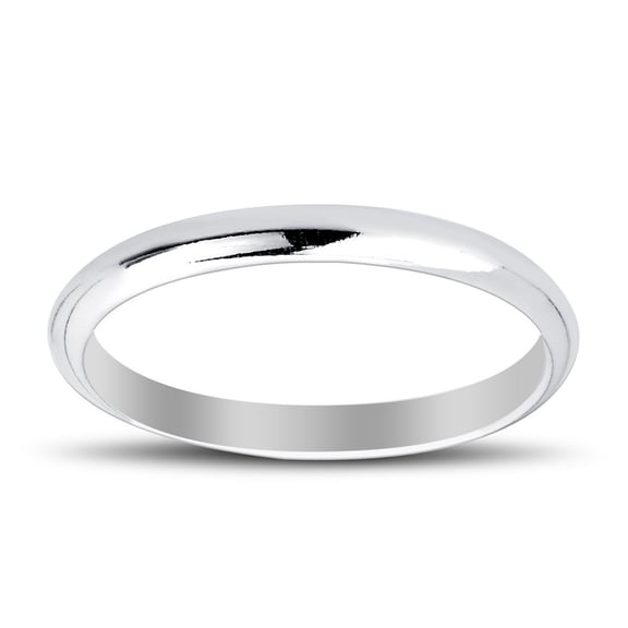 Sterling Silver/14k Gold Plated High Polished 4mm Women and Men's Wedding Engagement Band Ring