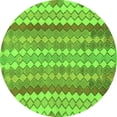 thumbnail image 1 of Ahgly Company Indoor Round Southwestern Green Country Area Rugs, 4' Round, 1 of 4