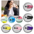 thumbnail image 6 of Universal Spill Proof Tumbler Replacement Lid Leakproof Straw Compatible Durable Travel Drinkware Cover, 6 of 6