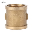 thumbnail image 1 of Conectores de rosca hembra engrosados de cobre G1/2" para tuberías de riego de jardín, paquete de 5, 1 of 8