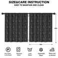 thumbnail image 2 of Blackout Kids Curtains,Dark Blue Celestial Pattern Childrens Insulated Curtains Set Of 2,Bedroom Essentials,Toddler Room Decor 52"x63", 2 of 5