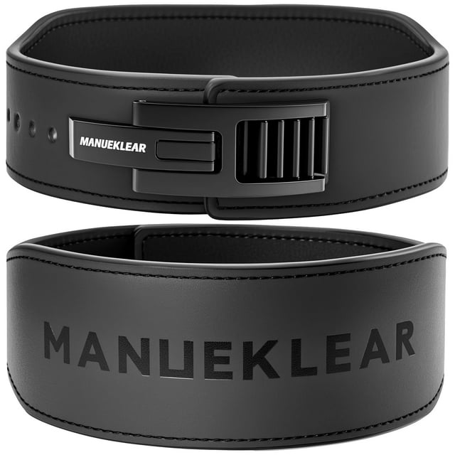 Cinturón de levantamiento de pesas MANUEKLEAR de 10 mm con palanca cónica y cierre rápido