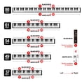 thumbnail image 3 of Adhesivos para teclado de piano COYAHO para teclas 88/61/54/49/37, 3 of 6