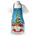 thumbnail image 3 of Christmas Apron New Year Tree Surrounded by Surprise Boxes Noel Yuletide Concept Artwork Print, Unisex Kitchen Bib Apron with Adjustable Neck for Cooking Baking Gardening, Multicolor, by Ambesonne, 3 of 3