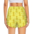 thumbnail image 2 of Lsque Gold Pineapple Printed Women's Running Shorts with Liner Pockets,Elastic Quick Dry Workout Athletic Gym Yoga Shorts,Womens High Waist Shorts-Medium, 2 of 9