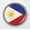 Metal Bezel, variant on Philippines Flag 3D Domed Car Emblem Badge Sticker – Metal Bezel