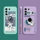 thumbnail image 5 of Case For VIVO S5 S6 S7 S9 S10 S15 S16 S16E T1 V15 V20 V23 PRO 5G Simple Liquid Silicone Case Funny Astronaut Spacewalk, 5 of 5