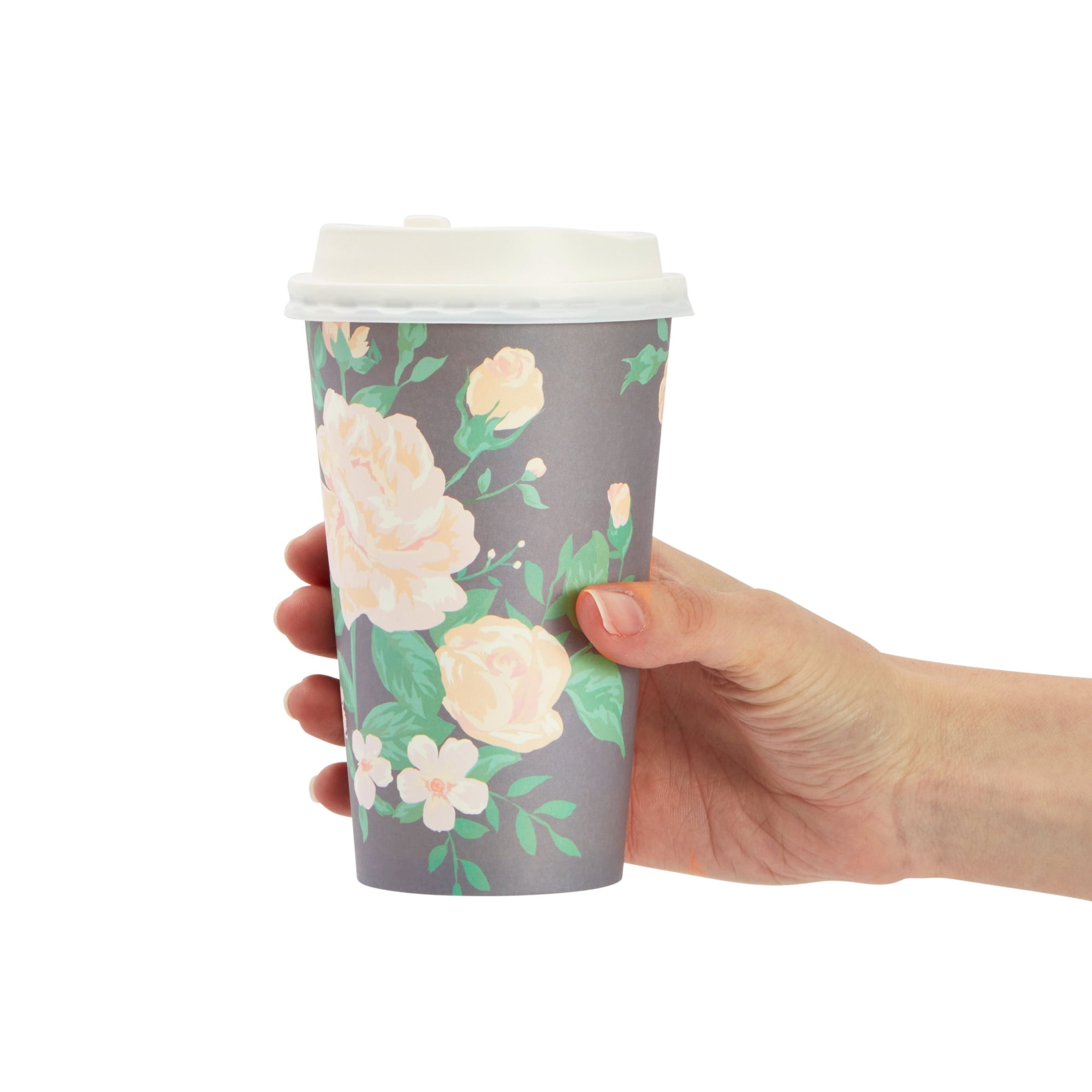 Disposable Coffee Cups With Lids - 16 oz To Go Coffee Cups (80 Set) With  Sleeves and Tight Lids Prev…See more Disposable Coffee Cups With Lids - 16  oz