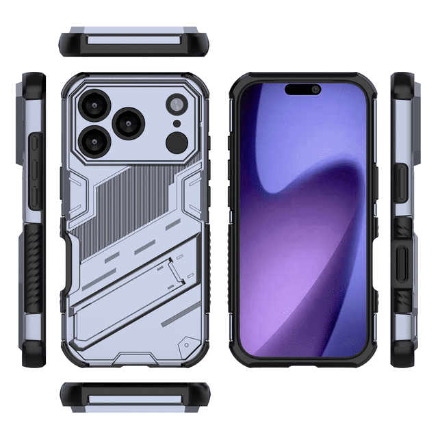 Funda GANGXUN Antigolpes para iPhone 17 Pro con Soporte Invisible, Antihuellas y Protección Completa