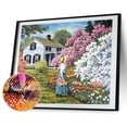 thumbnail image 2 of Cuadros Decorativos Kit de pintura de diamante DIY, paisaje de jardín, cuadro de taladro redondo completo, decoración del hogar Ndcxsfigh Nuevos Originales, 2 of 9