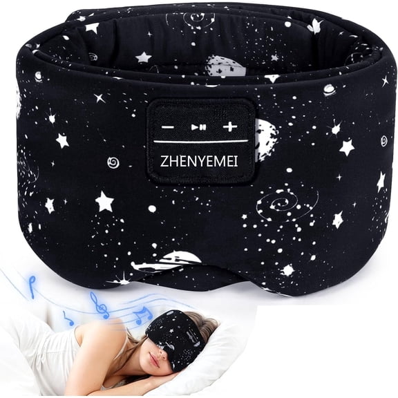 3D Silk Sleep Mask Bluetooth 5.4 Headphones Full Coverage Luxury Silk Eye Mask with Blackout Design Ultra Thin Speakers, Side Sleeper Comfort for Travel Relaxation Gifts for Men Women