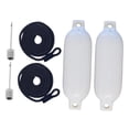 thumbnail image 1 of LOVIVER 2 Pieces Boat Docking Protection with Inflatable Tool PVC Swim Buoy Dock for Row 1.5m Black Rope, 1 of 8