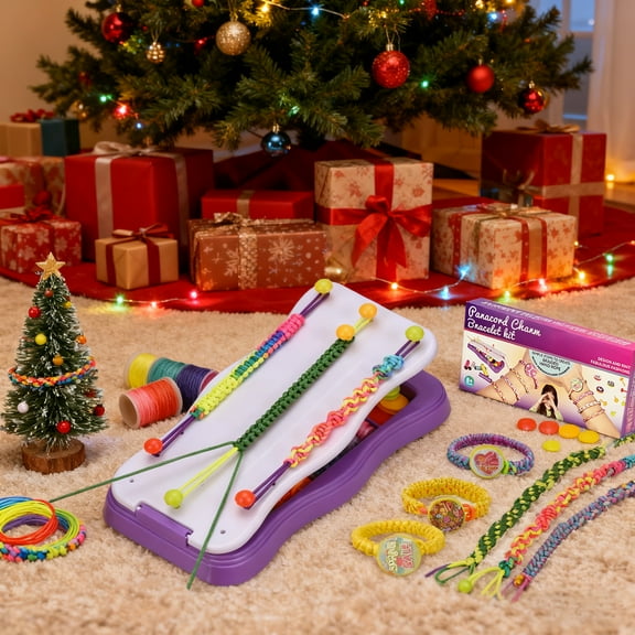 FoikYoik Friendship Bracelet Making Kit for Girls 8-12 Year Old Kid DIY Crafts for Girl Birthday Christmas Kits Toys Purple