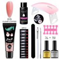 thumbnail image 1 of Kit de Gel polivinílico para uñas, lámpara LED UV para uñas, Gel de extensión para uñas, juego de arte de uñas con purpurina y solución deslizante, herramientas de manicura Tan Jianjun unisex, 1 of 2