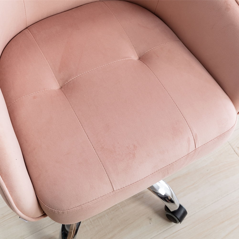 Kepooman Modern Accent Swivel Chair with Armrests, Height Adjustable Leisure Office Chair for Living Room and Bed Room, Pink Kepooman Modern Accent Swivel Chair with Armrests, Height Adjustable Leisure Office Chair for Living Room and Bed Room, Pink