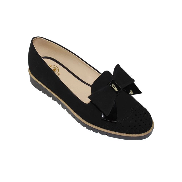 MOCASINES CASUALES LEON MUJER NEGRO GAMUZA 3039 LEON 3039p