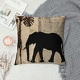 thumbnail image 2 of Chilfamy African Animals Pillow Covers Cute Elephant Pattern Outdoor Decorative Throw Pillow Covers  Cushion Covers for Living Room Couch and Bed White, 2 of 5