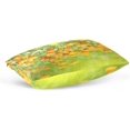 thumbnail image 5 of Marigold Flowers Velvet Oblong Lumbar Plush Throw Pillow Cover/Shams Cushion Case - 20x26in - Decorative Invisible Zipper Design for Couch Sofa Pillowcase Only, 5 of 5