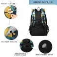 thumbnail image 4 of FORMRS Unisex School Backpack 17" Student Travel Bag with Laptop Compartment, Lemon Leaves, 4 of 7