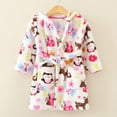 thumbnail image 2 of NIEWTR Boys Girls Bathrobes,Toddler Boy Girl Robes,Children's Plush Soft Coral Fleece Hooded Pajamas Sleepwear for Kids(4-5 Years), 2 of 4