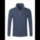 thumbnail image 1 of Sudadera Informal de Larga con Cuello Alto y Cremallera de un Cuarto para Hombre Azul Océano 4XL, 1 of 9