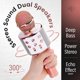 thumbnail image 3 of Micrófono de karaoke – Altavoz de micrófono para cantar – Elegante diseño en oro rosa – Portátil y liviano – Regalo increíble, 3 of 5