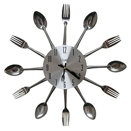 Comfort Home Cutlery Kitchen Spoon Fork Decorative Wall Clock