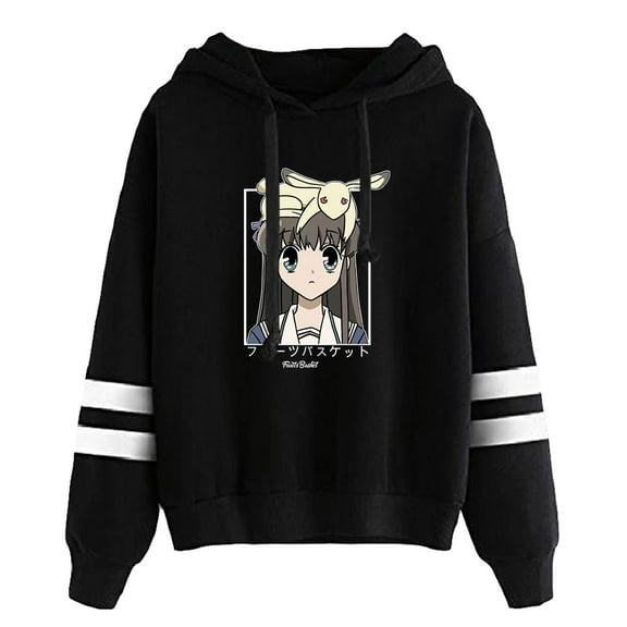JMKEY Anime Fruits Basket Hoodie Women Tohru Momiji Cosplay Kyo Hooded Pullover Akito Costume Sweatshirt
