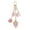Pink, variant on Resin Fruit Keychain with Detachable Bows, Alloy Bag Compact for Special Occasion
