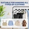 thumbnail image 5 of QUIOCOZY Black Velvet Hangers 30 Count - Heavy Duty, Non-Slip Design with Shoulder Notches & 360° Rotating Hooks, 5 of 7