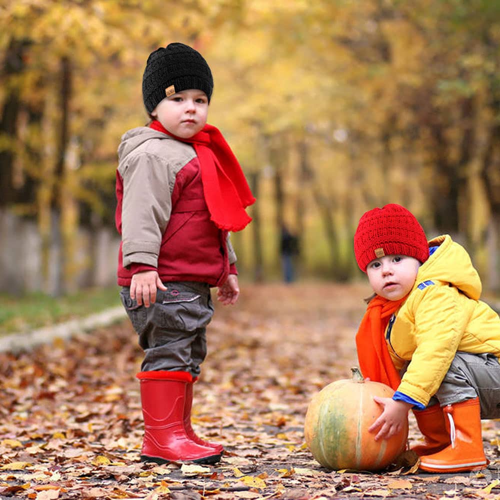 REDESS Baby Kids Winter Beanie Hat, 3-Pack photo 3