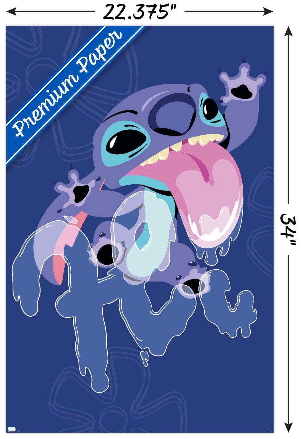 Disney Lilo And Stitch - Slobber Hi Wall Poster, 14.725" x 22.375" Framed