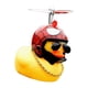 thumbnail image 2 of Adorno de pato amarillo con hélices de resina plástica, diseñado para casco de coche, patito para decoración, 2 of 12