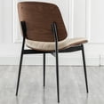 thumbnail image 3 of FOWEOAIU Modern Dining Chairs,Leather Upholstered Side Chairs , Beige (Set of 2) ﻿, 3 of 9