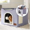 thumbnail image 4 of Cama para gatos Bedsure Cat Cave para gatos de interior con bloc de notas en forma de nube, 4 of 6