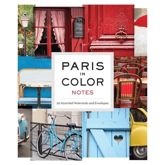 Paris in Color Notes : 20 Assorted Notecards and Envelopes (Postcard book or pack)