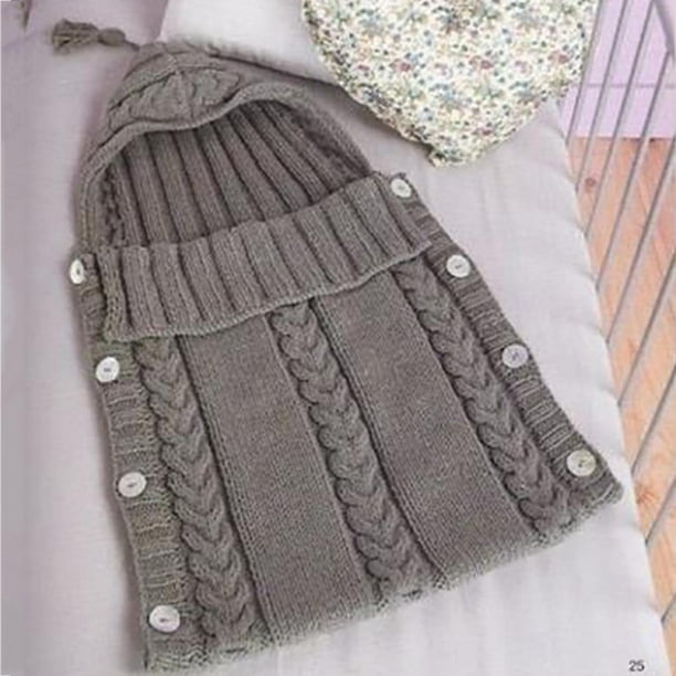 Ganchillo Mantas Tejidas Para Bebes Recien Nacidos Lana Mantas