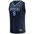 thumbnail image 4 of Men's Fanatics Navy Memphis Grizzlies Ziaire Williams Fast Break Replica Jersey - Icon Edition, 4 of 4