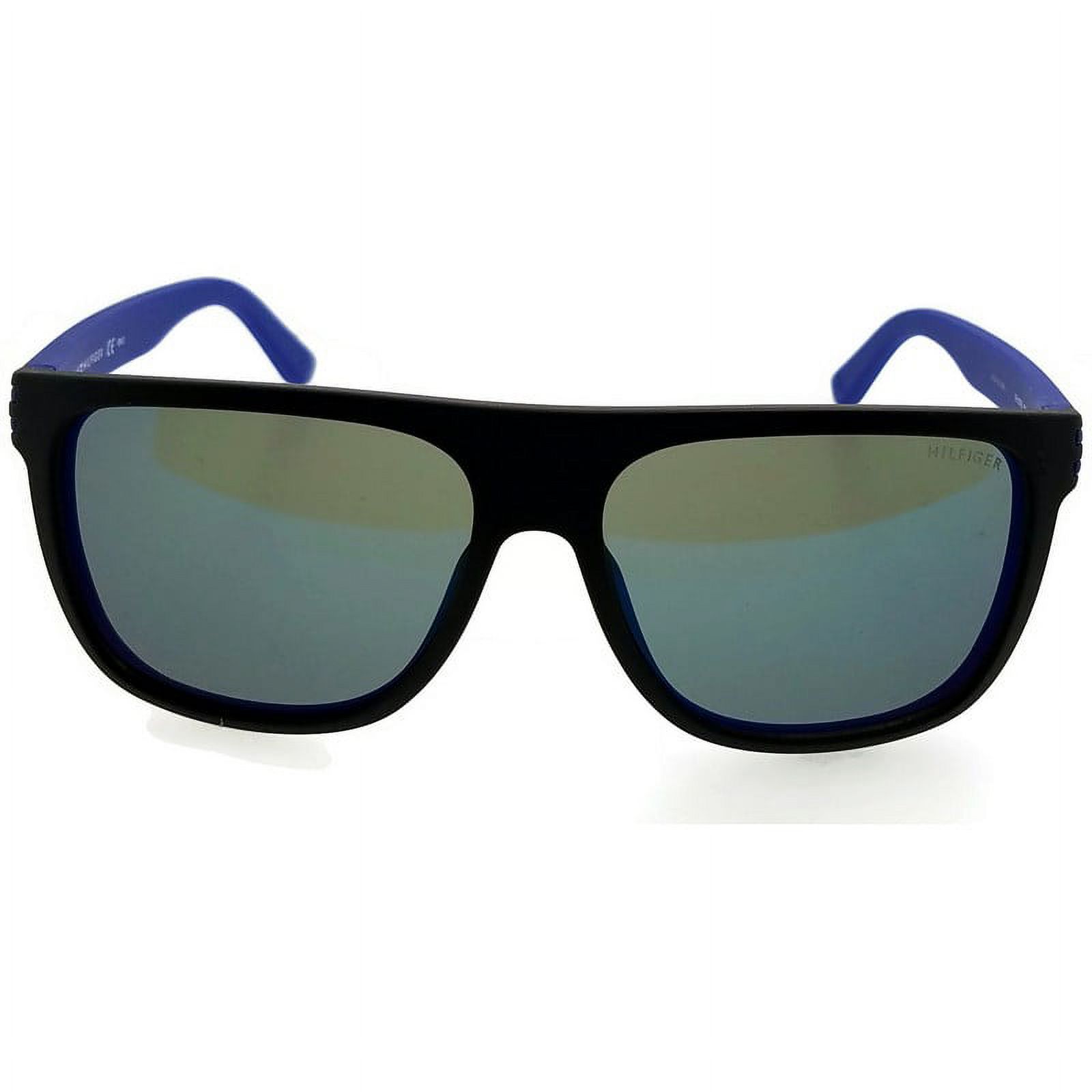 Tommy Hilfiger Grey Blue Mirror Square Men's Sunglasses TH 1277/S 0FB1/23 57