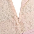 thumbnail image 4 of vastwit Robe de Demoiselle d'Honneur en Dentelle Florale pour Filles, Robe de Cérémonie, Robe de Bal Formelle, Rose Perle 16, 4 of 8