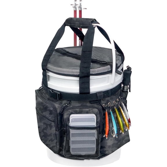 Heavy Type Waterproofed Fishing Tackle Organizers Bag Multiple Compartment