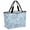 Azure, Sky Blue, White, Navy, variant on Ocean Shells Beach Bag for Women, Large Breathable Mesh Beach Tote Bag, Yellow Green Summer Coastal Starfish Conch Sandproof Lightweight Travel Bags for Vacation Picnic Swimming Pool 15.7"x15.7"x9.1"