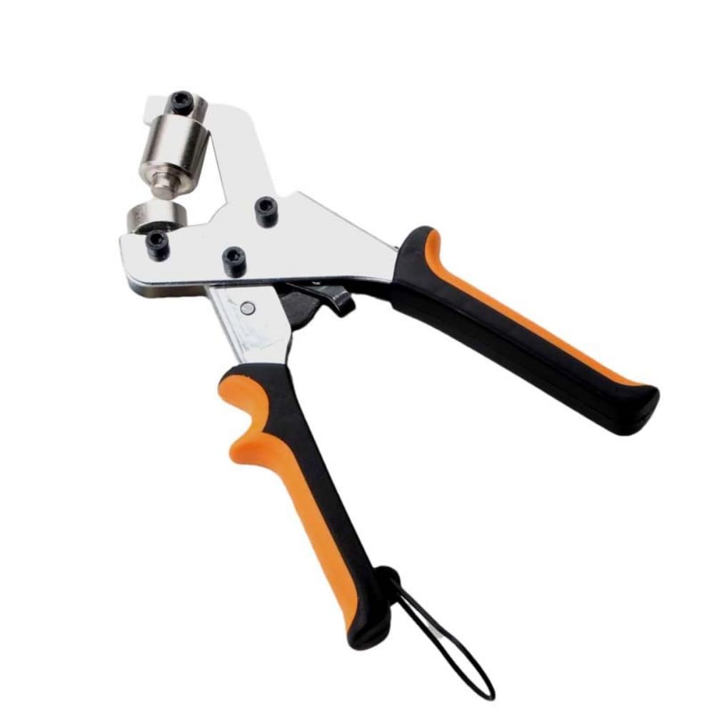 Grommet Tool Kit With 3/8 Inch (10mm) Diameter 100Pcs Grommets Eyelets For Fabric Tarps Leather Handheld Hole Punch Pliers Grommet Press Kits Pliers