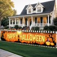 thumbnail image 1 of Banner Katchon Happy Halloween 120x20 cm naranja y negro, 1 of 8