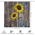 thumbnail image 2 of Shower Curtain Sets for Bathroom Sets, Wood and Fallen Leaves Pattern Printed on Shower Curtain Set with Rugs and Accessories, Suitable for Small Bathroom Gym Guest Bath, 72 x 72 inches, 2 of 8