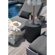 Veradek Umbrella Side Table - Black