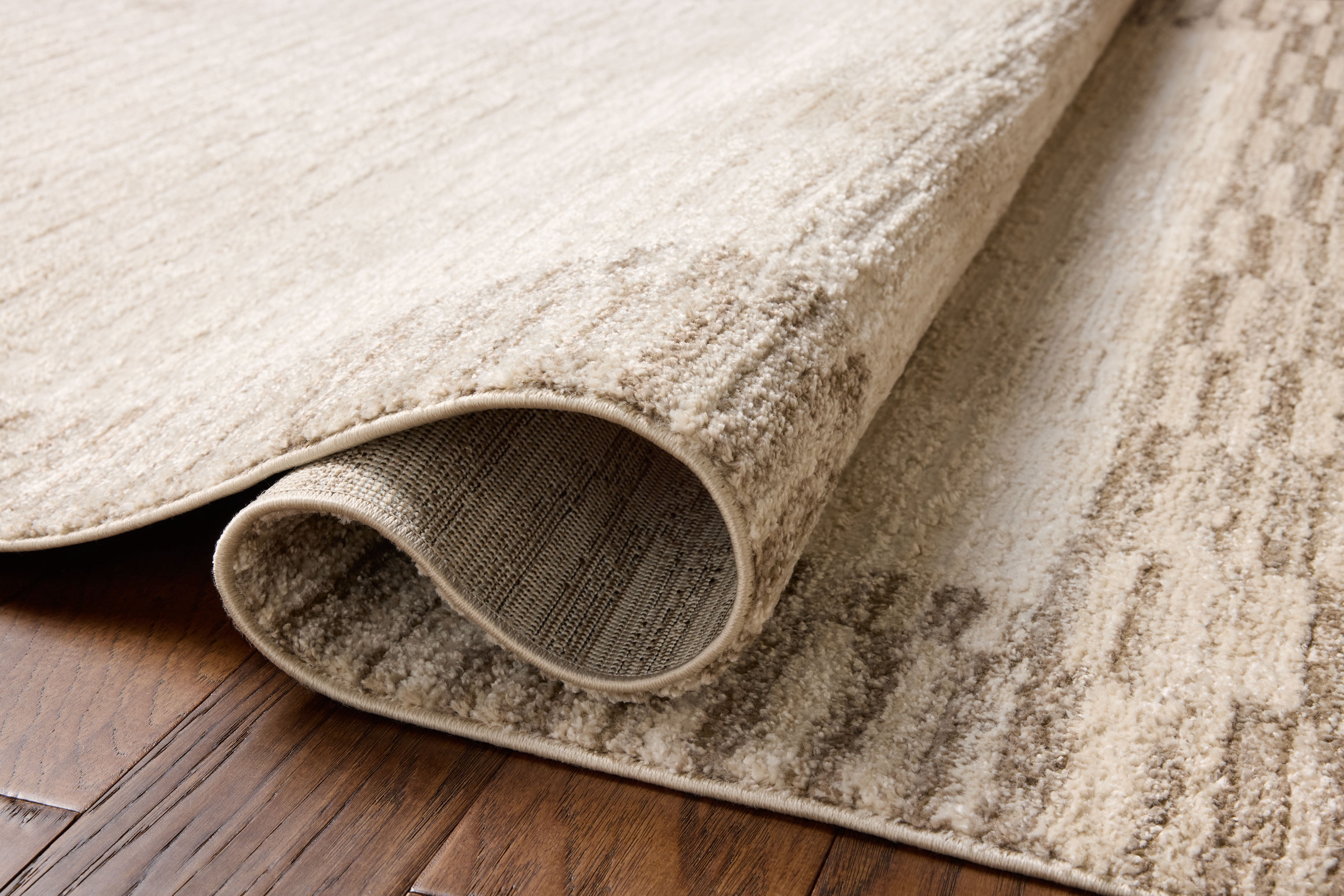 Chris Loves Julia x Loloi Calvin Ivory / Pebble 5'-3" x 7'-6" Area Rug